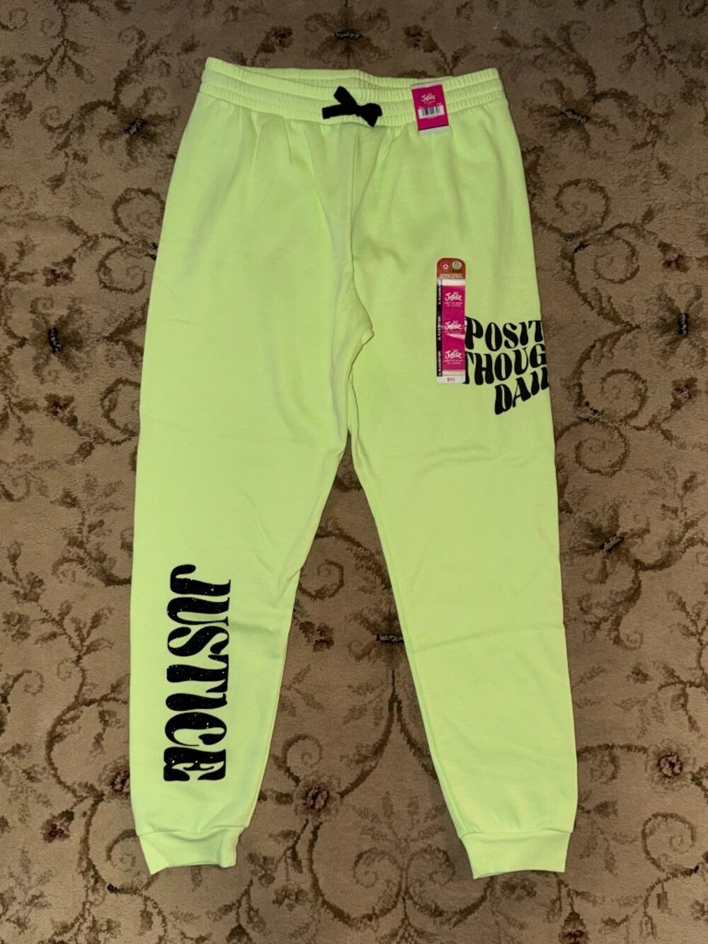 NEW neon justice sweatpants